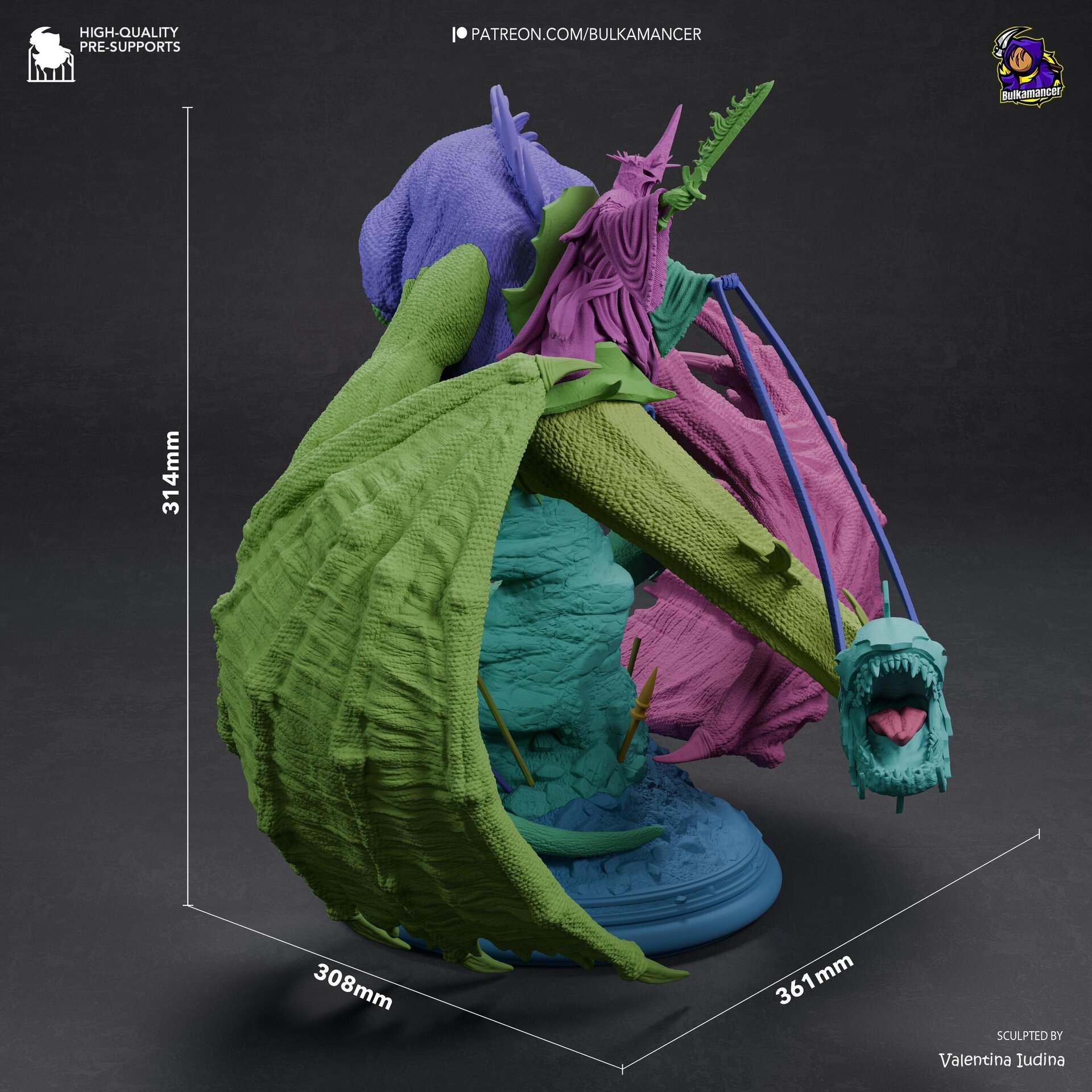 Rey Brujo con su Bestia Alada - El Señor de los Anillos - 11