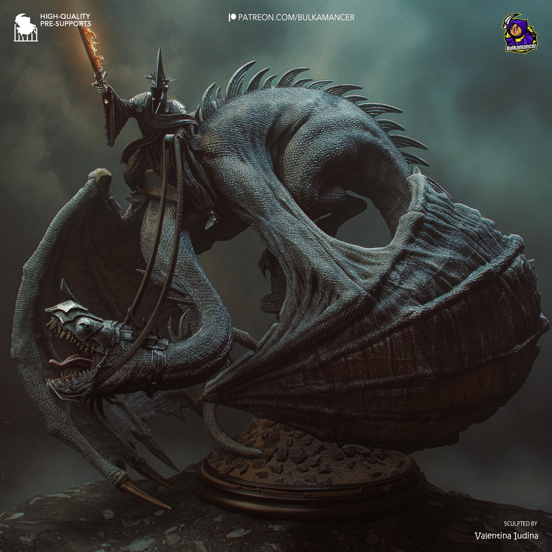 Rey Brujo con su Bestia Alada - El Señor de los Anillos - 2