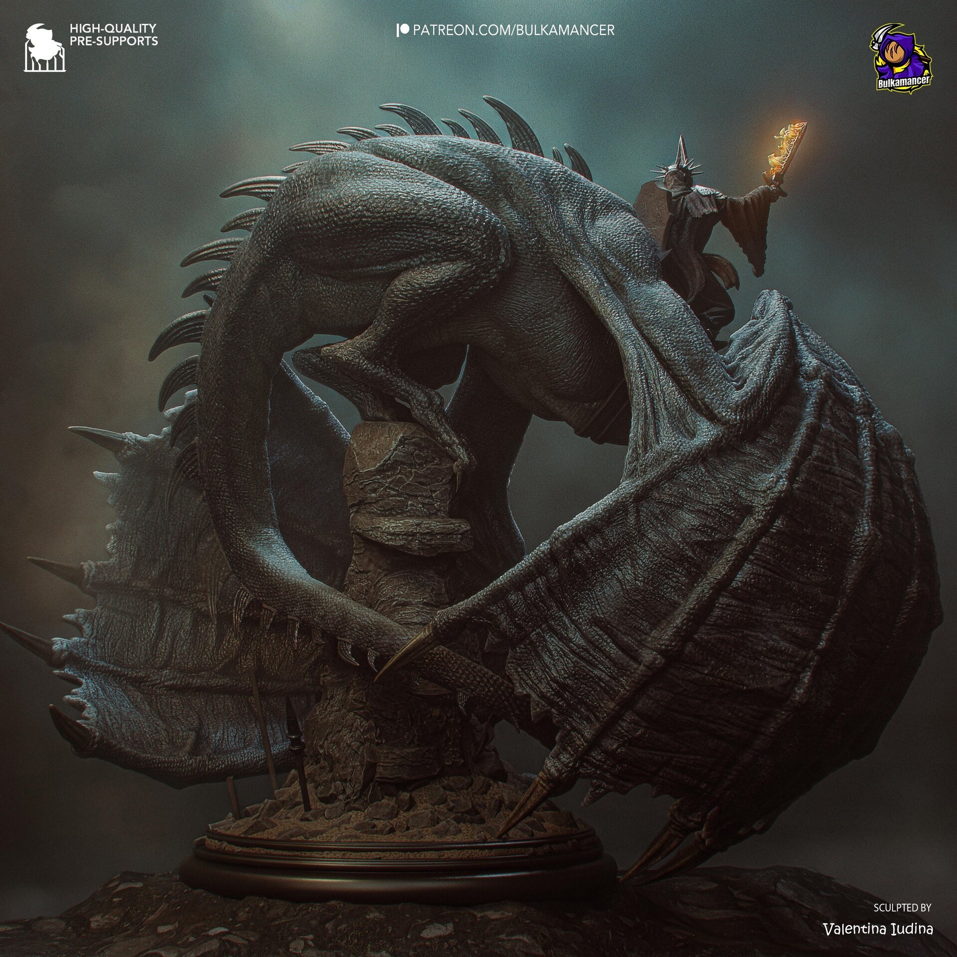 Rey Brujo con su Bestia Alada - El Señor de los Anillos - 4