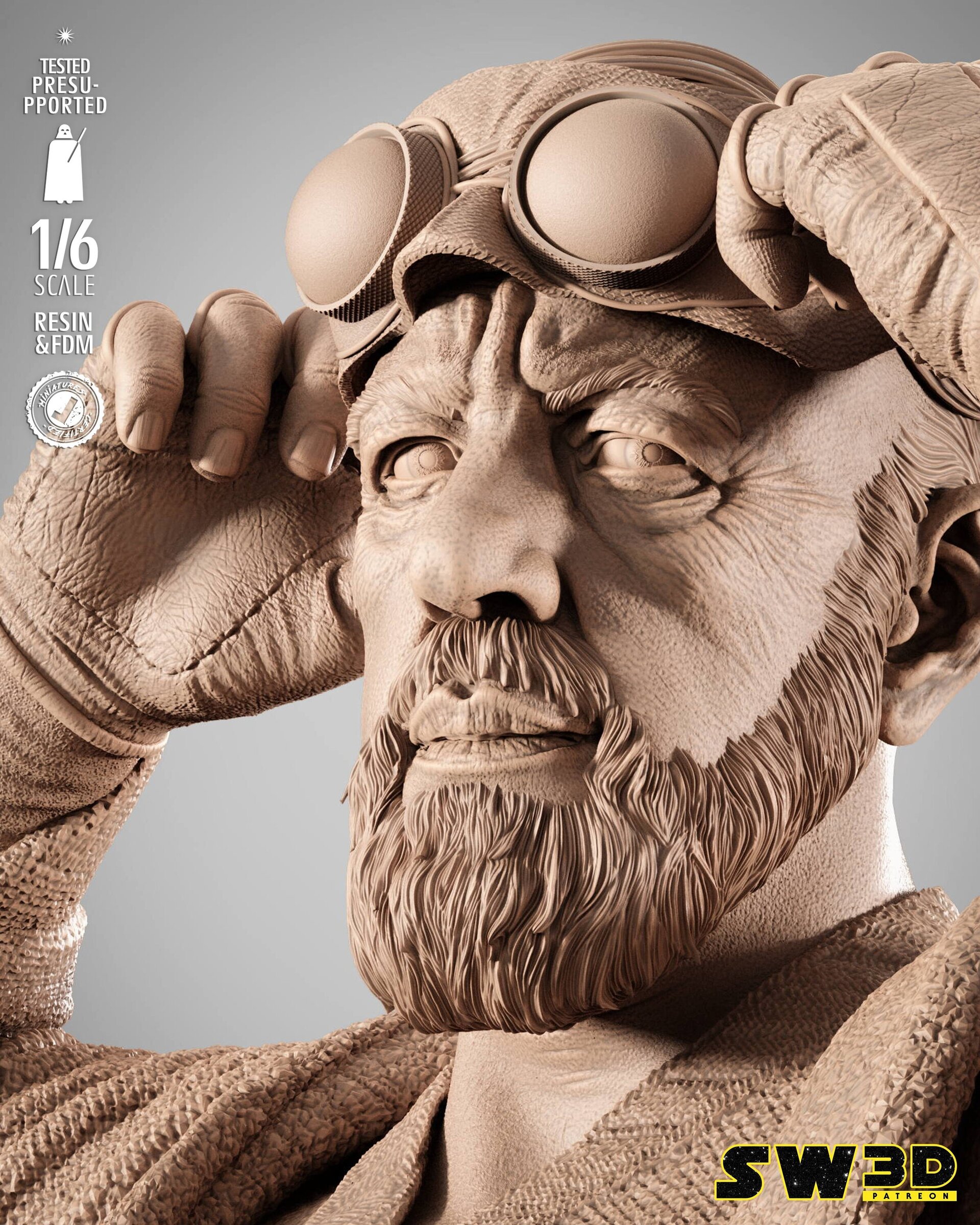 Old Ben Kenobi (Con dos cabezas: Ewan McGregor & Alec Guinness) - 3